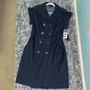 Adrianna Papell Indigo Blue Dress